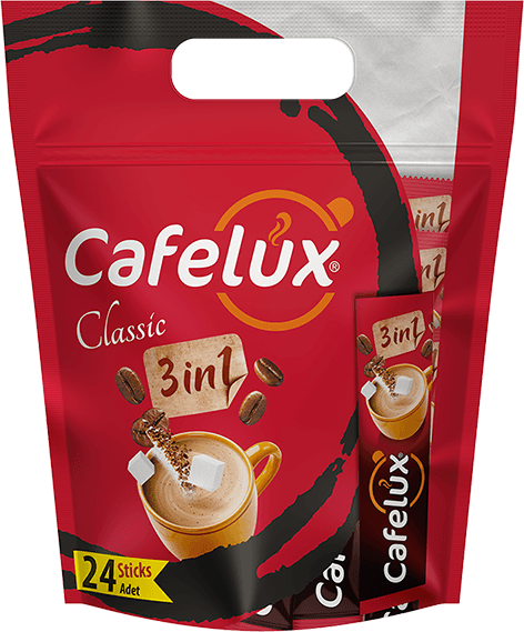 CAFELUX 3 In 1 Coffee Multipack Bag 12 Pcs